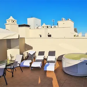 Lägenhet Luxury Penthouse With Ocean Views &private Jacuzzi, Estepona